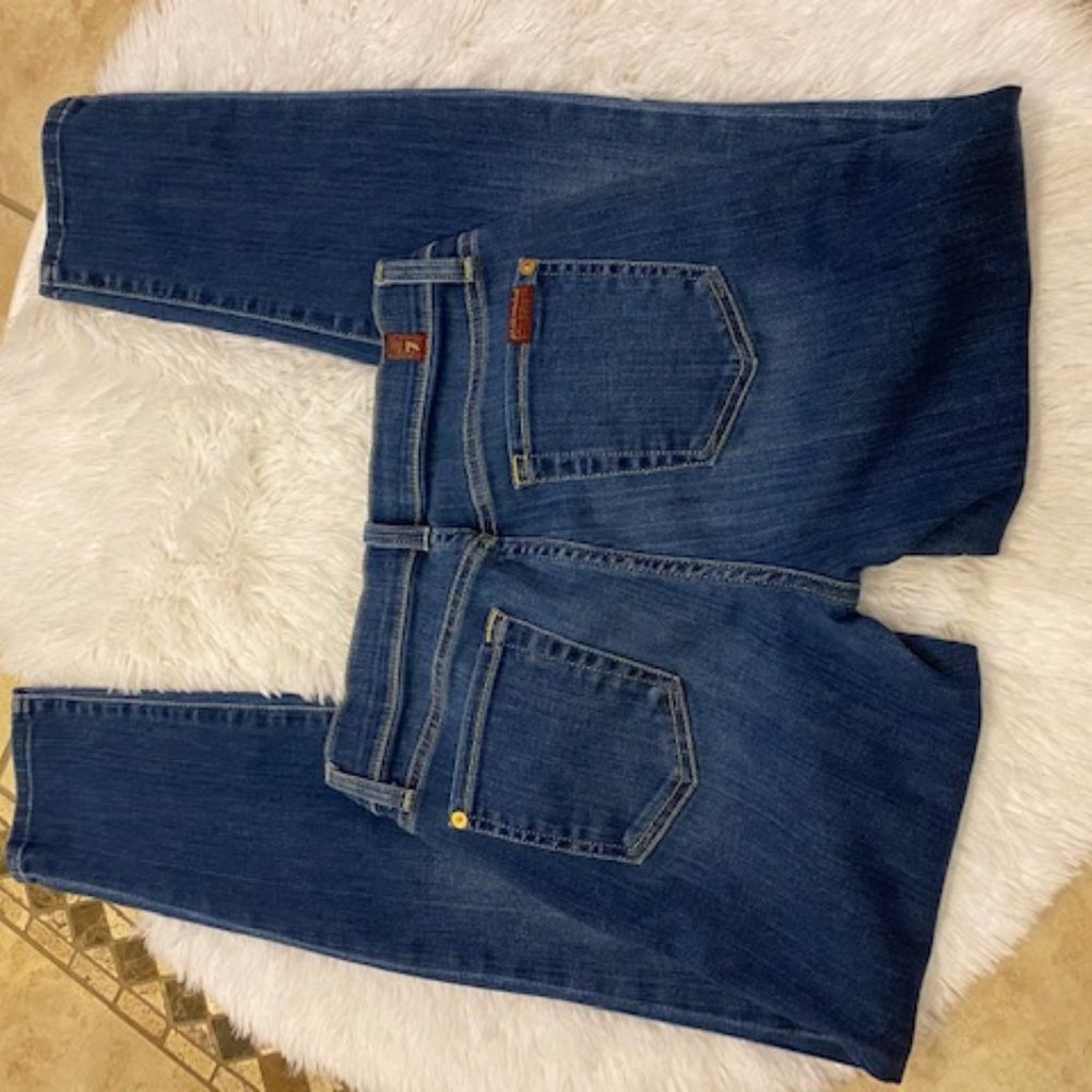 7FAM Slim Cigarette Jeans Size 26